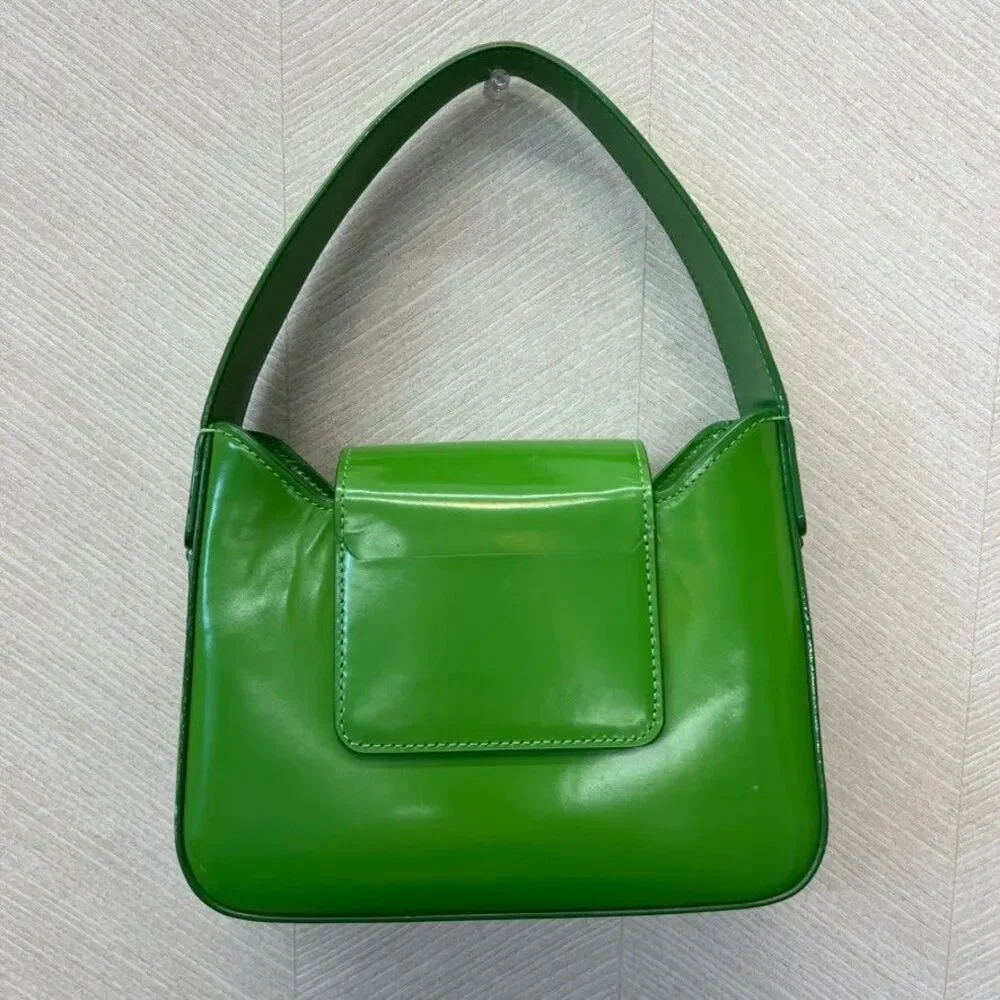 Kate Spade New York Green Spazzolato Leather Sam Icon Mini Hobo Bag Womens
